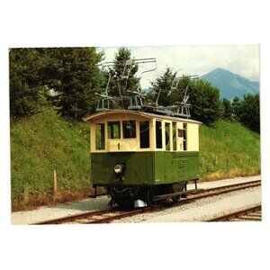 Meterspurige Train Car HGe 2/2 1 Postcard Stansstad Engelberg Bahn Switzerland